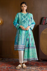 Embroidered Kurta Dupatta - 3064