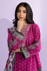 Embroidered Kurta Shawl Trouser - 2952