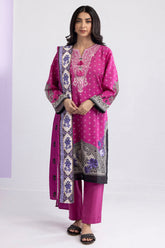 Embroidered Kurta Shawl Trouser - 2952 - Asian Style House