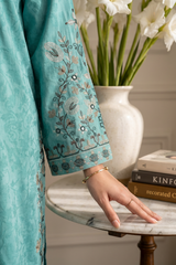 Embroidered Kurta Dupatta Trouser - 2536