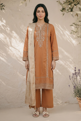 Embroidered Kurta Shawl Trouser - 2521 - Asian Style House