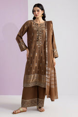 Embroidered Kurta Dupatta Trouser - 2530