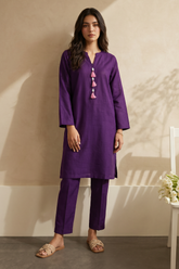 Embroidered Kurta Dupatta Trouser - 2886