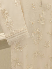 2 Piece - Pure Embroidered Cotton Net Suit S112453