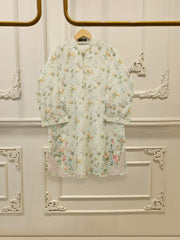 2-Piece Digital Printed Cambric Embroidered Suit S114717