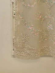 2 Piece - Pure Organza Embroidered Suit S114961