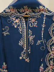 3 Piece - Pure Khaddi Silk Embroidered Suit S115040