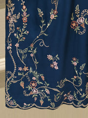3 Piece - Pure Khaddi Silk Embroidered Suit S115040