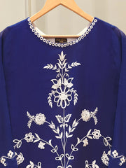Pure Embroidered Cotton Net Shirt-S113268