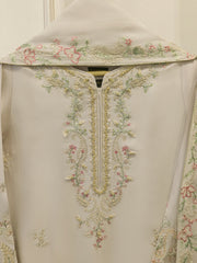 3 Piece- Pure Sheesha Silk Embroidered Suit S115118