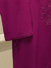 3 Piece - Pure Khaddi Silk Embroidered Suit S115230