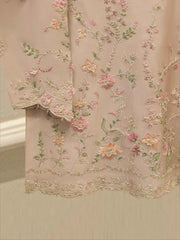 2 Piece- Pure Sheesha Silk Embroidered Suit S115394