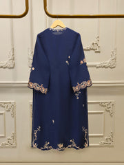 3 Piece- Pure Sheesha Silk Embroidered Suit S115403
