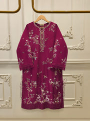 2 Piece- Pure Sheesha Silk Embroidered Suit S115549