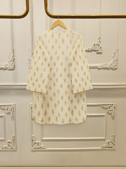 3 Piece - Hand Block Printed Kora Cotton Suit S114195