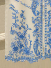3 Piece - Pure Embroidered Cotton Net Suit S114301