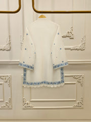 3 Piece - Pure Embroidered Korean Silk Suit S114474