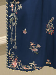3 Piece - Pure Khaddi Silk Embroidered Suit S114674