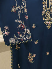 3 Piece - Pure Khaddi Silk Embroidered Suit S114674