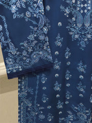 2 Piece- Pure Sheesha Silk Embroidered Suit S114863