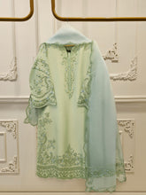 3 Piece- Pure Sheesha Silk Embroidered Suit S115038
