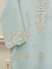 Pure Embroidered Cotton Net Shirt S114974