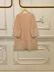 3 Piece- Pure Sheesha Silk Embroidered Suit S115375