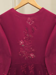 3 Piece - Embroidered Kora Silk Suit WS00412