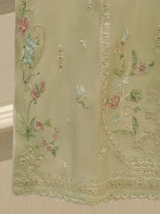 3 Piece - Pure Khaddi Silk Embroidered Suit S115427