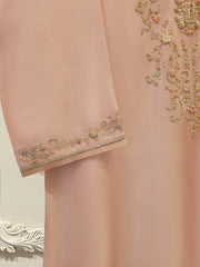 3 Piece- Pure Sheesha Silk Embroidered Suit S115425