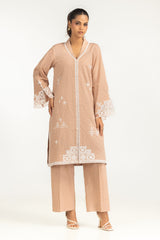 Cotton Jacquard Embroidered Co-Ord Set
