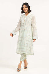 2 Piece Festive Suit Munar Kurta Raw Silk Pants
