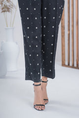 Twill Viscose Printed Frock And Printed Trouser