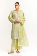 Cambric Embroidered Shirt And Trouser