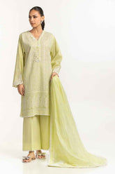 Cambric Embroidered Shirt And Trouser