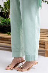3 Piece Embroidered Cross Slub Suit