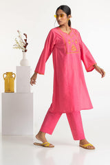 Paper Cotton Embroidered Co-Ord Set