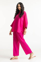 Dobby Dyed Embellished Shirt And Trouser