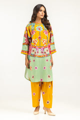 Ripple crinkle Printed Co-Ord Set
