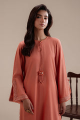 CARAMEL GLOW DYED LAWN SHIRT