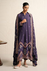 MULBERRY GARNET-3PC (SHIRT, TROUSER & DUPATTA)