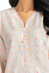 Neon Jacquard Embroidered Shirt And Trouser