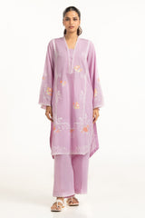 Poly Slub Embroidered Co-Ord Set