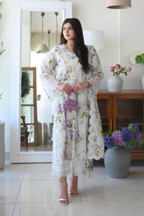 Stitched Lawn Embroidered Shirt