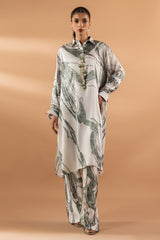 Stitched Satin Shirt