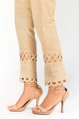 Beige Khaddar Trouser