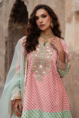 3-PC Embroidered Raw Silk CMA-6-384