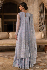 AMETHYST DUSK-3PC ORGANZA EMBROIDERED PRET