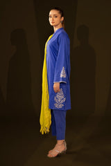 Jacquard Embroidered Shirt And Jacquard Dupatta