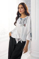 Charmeuse Silk Digital Printed Shirt